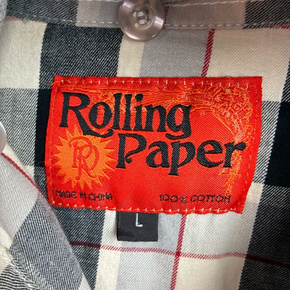 Rolling Paper Plaid Snap-Front Biker Shacket - Picture 8 of 9